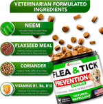 Load image into Gallery viewer, Flea and Tick Prevention for Dogs Chews Natural Dog Flea and & Tick Control Advanced Oral Pills Supplement Treatment for All Breeds & Size Vet Formulated Soft Chewables Made in USA