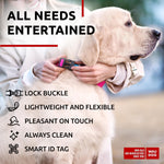 Load image into Gallery viewer, Waterproof Dog Collar Adjustable Dog Collar for Large Dogs Small and Medium Dogs Breakaway Dog Collar Waterproof with Plastic Buckle and QR Dog Tag Boy & Girl Dog Collars (Pink)