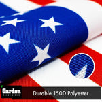 Load image into Gallery viewer, Combo Pack Garden Flag Stand Black 36x16 In and Garden Flag 12x18 In USA