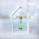 Load image into Gallery viewer, Tiny Magical Message in a Bottle Gift Idea Classy Inspirational Gifts for Him and Her Unique Presents for Women and Men (Green Clover You're My Lucky Charm in Wooden Frame)
