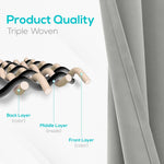 Load image into Gallery viewer, Blackout Curtains for Bedroom Pack of 2 Cool Silver Color 84 inch Long Blind Off