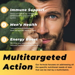 Load image into Gallery viewer, Men's Multivitamin & Mineral Complex with Plant Based Extracts Multivitamin for Men Improves Overall Health Antioxidant & Natural Body Support 60 Capsules 30 Day Supply