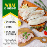 Load image into Gallery viewer, Cod Sticks Dog Treats Chicken Wrapped All Natural Rawhide Free & Grain Free Long Lasting Chews for Large & Small Dogs Organic Dried Pet Snacks Support Healthy Teeth & Skin Coat