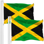 Load image into Gallery viewer, Jamaica Jamaican Flag 3x5 Ft 2Pack 150D Printed Polyester