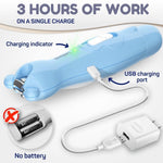 Load image into Gallery viewer, Baby Nail Trimmer Blue Electric USB Rechargeable Nail Clippers with Led Light