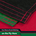 Load image into Gallery viewer, G128 5 Pack: Kenya (Kenyan) Flag 3x5 feet Printed 150D Indoor/Outdoor, Vibrant Colors, Brass Grommets, Quality Polyester, Much Thicker More Durable Than 100D 75D Polyester