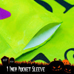 Load image into Gallery viewer, G128 Halloween Garden Flag, Trick or Treat Quote with Witch Garden Yard Decorations, 12x18 Inch Printed 150D Polyester Rustic Holiday Seasonal Outdoor Flag