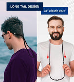 Load image into Gallery viewer, Eye Glasses Holder Around Neck 4 Glasses Straps for Men Women Glasses Holder Strap Retainer Sunglass Holder Strap Eyeglasses Strap Lanyard (Black)