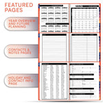 Load image into Gallery viewer, 2025 Appointment Book Planner 6.5x8.5 inch Peach Color Large Tabbed Daily