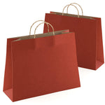 Load image into Gallery viewer, Red Shopping Bags 16x6x12 inch 25 Pack Red Kraft Paper Bags with Handles Bulk