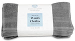 Load image into Gallery viewer, 12 Pack Smoke Grey Resort Collection Soft Washcloth Face Body Towel Set 12x12 in