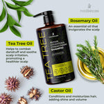 Load image into Gallery viewer, Tea Tree Shampoo with Castor Oil Rosemary Oil for Hair Growth 16 Oz Thinning