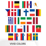 Load image into Gallery viewer, G128 European Union EU Bunting Banner Flag 8.2 x 5.5 Inch, Full String 27 Feet Printed 150D Polyester, Decorations For Bar, School, Festival Events Celebration