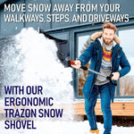Load image into Gallery viewer, Snow Shovel for Driveway Car Home Garage Portable Folding Snow Shovel with Retractable Ergonomical Handle and Large Capacity for Snow Removal Heavy Duty Metal Collapsible Shovel Removal (Dark)
