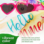 Load image into Gallery viewer, Garden Flag Hello Summer Peace Sign Flamingo 12x18 Inch Summer Printed Blockout