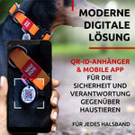 Load image into Gallery viewer, WAUDOG Waterproof Dog Collar Adjustable Dog Collar for Large Dogs Small and Medium Dogs Heavy Duty Dog Collars with Durable Metal Clasp and QR Dog Tag Boy & Girl Dog Collars (Orange)