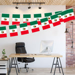 Load image into Gallery viewer, Mexico Mexican Bunting Banner Flag 8.2 x 5.5 Inch, Full String 33 Feet Printed 150D Polyester, Decorations For Bar, School, Festival Events Celebration