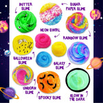 Load image into Gallery viewer, Galaxy & Glow In The Dark Slime Kit For Boys And Girls Make 25 Oz Of Butter