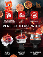 Load image into Gallery viewer, Quick Light Hookah Charcoal Tablets Pack of 200 Premium Quality Incense