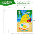 Load image into Gallery viewer, Combo Pack Garden Flag Stand Black 36x16 in and Garden Flag 12x18 inch Summer