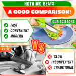 Load image into Gallery viewer, Salad Scissors for Chopped Salad Tool Vegetable Scissors Food Cutter Salad Chopper Scissors Salad Cutter Chopper Lettuce Shredder Lettuce Chopper for Chopped Salad Chopper Tool