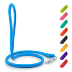 Load image into Gallery viewer, Rolled Leather Dog Leash 4Ft * 0.5 in for Small Medium and Large Dogs Heavy Duty Leather Puppy Leash for Outdoor Walking Running Training Strong Dog Leashes for Large Breed Dogs (Blue)