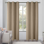 Load image into Gallery viewer, Blackout Curtains for Bedroom Pack of 2 Beige 42 x 84 inch Window Hanging Panel