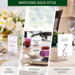 Load image into Gallery viewer, 10 Pack Table Number Holders for Wedding Silver Place Card Holder Table Sign Holders Picture Photo Holders for Tables Mini Table Number Stands Silver Small Table Number Holders Clip Stand