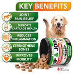 Load image into Gallery viewer, Hemp Hip and Joint Support Supplement for Dogs Glucosamine for Dogs 120 Chews