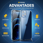 Load image into Gallery viewer, Crystal Clear Case for iPhоne 12 Pro Max – Thin Clear Protective Phone Cover with Slim TPU Back Shockproof Silicone Edges and Raised Bezels for Camera and Screen Protection