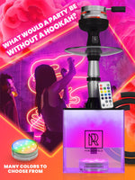 Load image into Gallery viewer, Hookah 1 Hose Hookah Set YADO Square Hookah To Go with 1 hose with LED Light