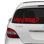 Load image into Gallery viewer, Vinyl Wall Decal ScaryJoker Why So Serious Die Cut Decor Self Adhesive 16x4 inch