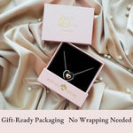 Load image into Gallery viewer, Gift Ready Heart Necklace – Elegant Stainless Steel Double Heart Pendant for Women Birthday Anniversary & Christmas Jewelry in Box