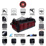 Load image into Gallery viewer, Trunk Organizer with Covering Net Attachable Non Slip Pads and Stainless Hooks Cherrysh