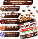 Load image into Gallery viewer, Mushroom for Dogs 170 Chews Turkey Tail Mushroom for Dogs Lions Mane Reishi