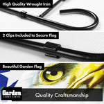 Load image into Gallery viewer, Combo Pack Garden Flag Stand Black 36x16 Inch Garden Flag God Bless America USA