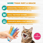 Load image into Gallery viewer, Creamy Lickable Cat Treats Wet Squeeze Tubes 20 Sticks Chicken Mix Liquid Cat Snacks Skin & Coat Care Multivitamin Treats for Cats & Small Dogs Lick Up