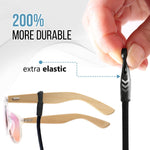 Load image into Gallery viewer, Eyeglasses String Holder Strap Glasses Cords 4 Pcs Black Adjustable 27 inch Long