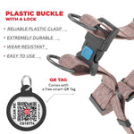 Load image into Gallery viewer, Brown Cotton Dog Harness Eco Friendly for Small Dogs S Size 1722 inch Neck