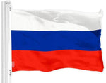 Load image into Gallery viewer, G128 Combo Pack: USA American Flag 3x5 Ft 150D Printed Stars & Russia (Russian) Flag 3x5 Ft 150D Printed