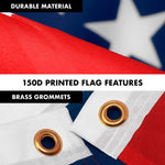 Load image into Gallery viewer, Combo Pack 6 Ft Tangle Free Spinning Flagpole Silver and Betsy Ross Flag 3x5 ft