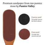 Load image into Gallery viewer, Pumice Stone Foot File Wooden Pedicure Feet Scrubber with Handle for Callus