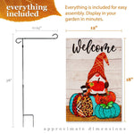 Load image into Gallery viewer, Combo Pack Garden Flag Stand Black 36 x 16 in and Garden Flag 12x18 in Fall