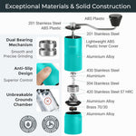 Load image into Gallery viewer, Manual Coffee Aqua Sky Color Stainless Steel Conical Burr Coffee Grinder Manual