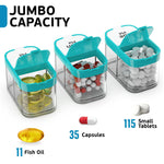 Load image into Gallery viewer, Extra Large Weekly Pill Organizer XL Daily Pill Box 7 Day Am Pm Pill Case