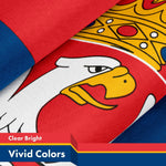 Load image into Gallery viewer, Serbia (Serbian) Flag 150D Printed Polyester 3x5 Ft