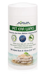 Load image into Gallery viewer, Ear Cleaner Wipes for Dogs Cats Puppies & Kittens 100 Count Removes Dirt Wax