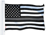 Load image into Gallery viewer, G128 Thin Gray Line American Flag 150D Polyester 3x5 FT Printed Flag Honoring Men Women Correctional Officers Brass Grommets Indoor/Outdoor Much Thicker More Durable Than 100D 75D Polyester