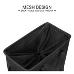 Load image into Gallery viewer, Slim Laundry Hamper With Handles Collapsible Laundry Basket Thin Dirty Clothes Basket Narrow Laundry Bag Foldable Dirty Clothes Hamper 45L (21 inchesBlack)