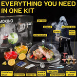 Load image into Gallery viewer, Smoking Gun Wood Smoke Infuser Birner PRO Starter Kit 11 PCS Smoker Machine with Accessories and Wood Chips Cold Smoke for Food and Drinks Gift for Man